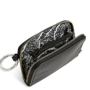 NWT Vera Bradley Leather RFID Small Wallet Black